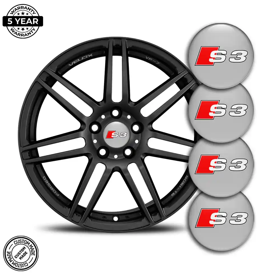 Audi S3 Silicone Sticker Stylish Design