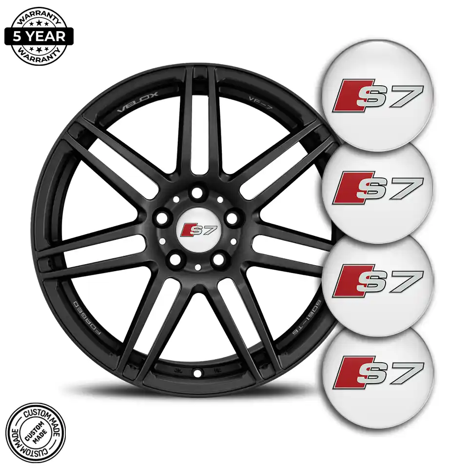 Audi S7 Emblem Wheel Center Caps Stylish Design