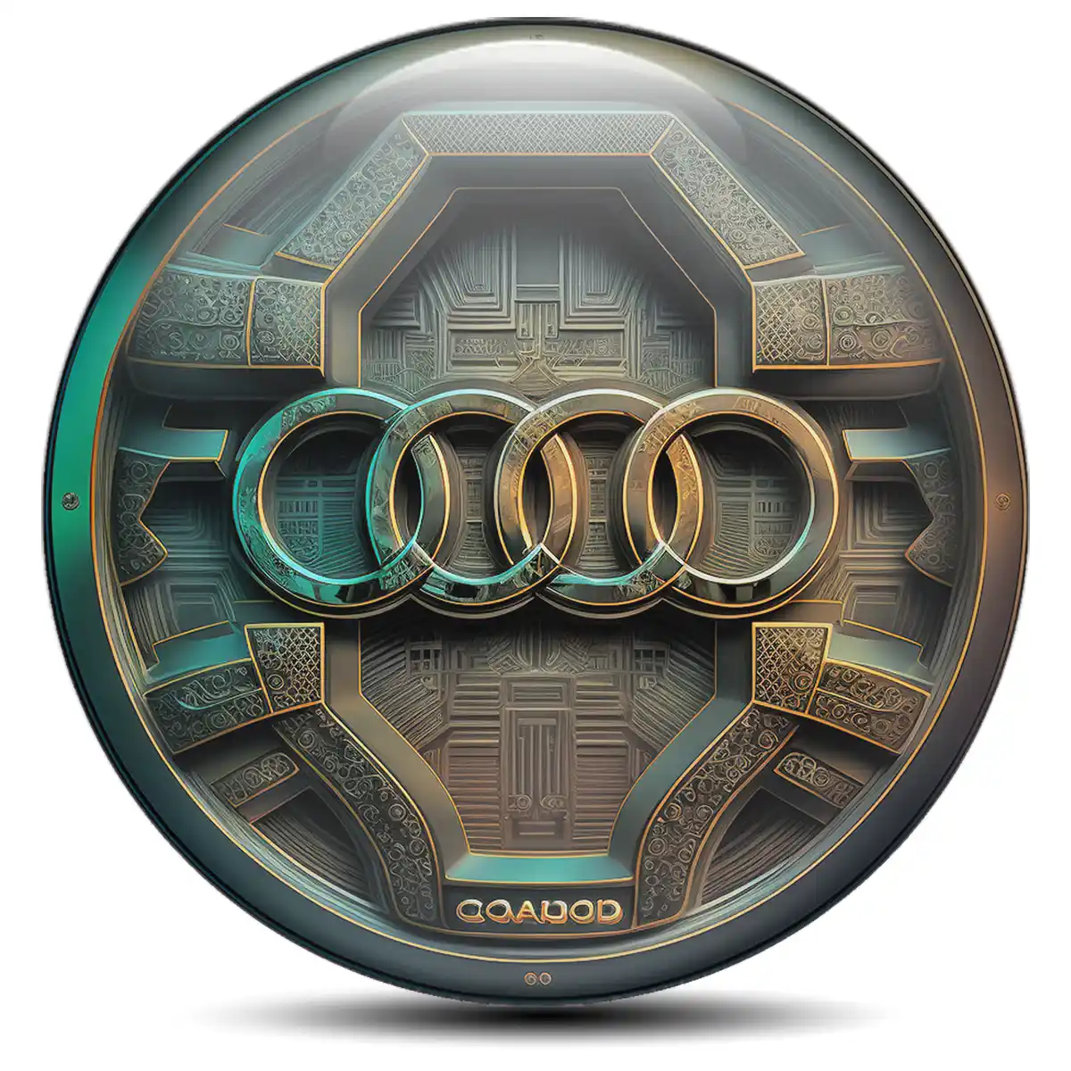 Audi Silicone Emblem Self-Adhesive Luxury Edition