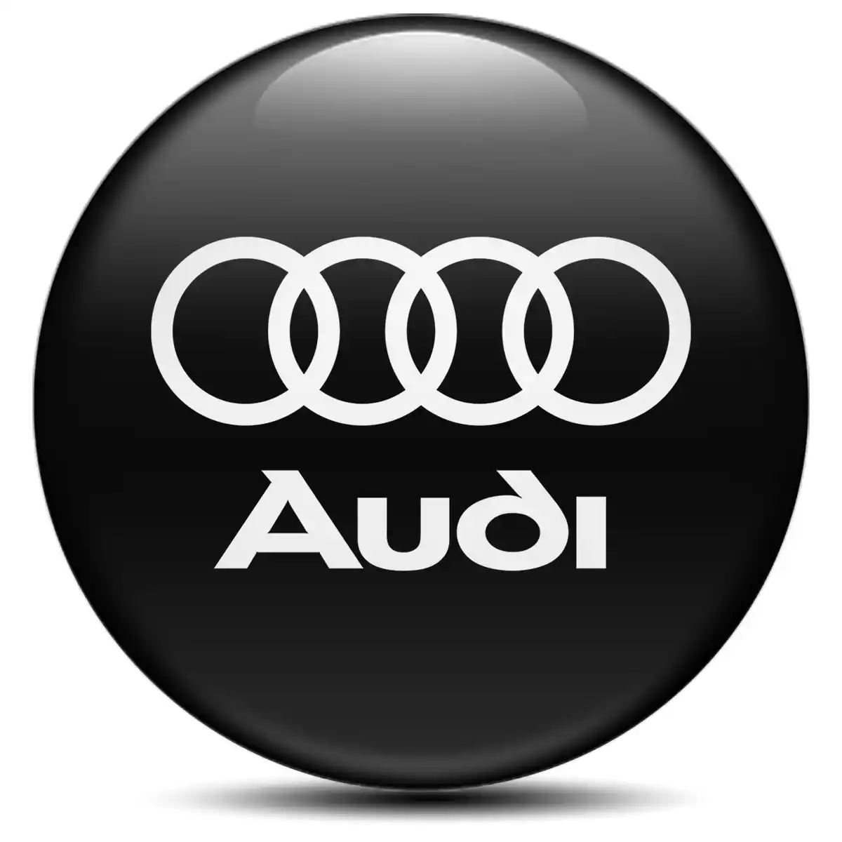 Audi Silicone Emblem Self-Adhesive Premium Quality