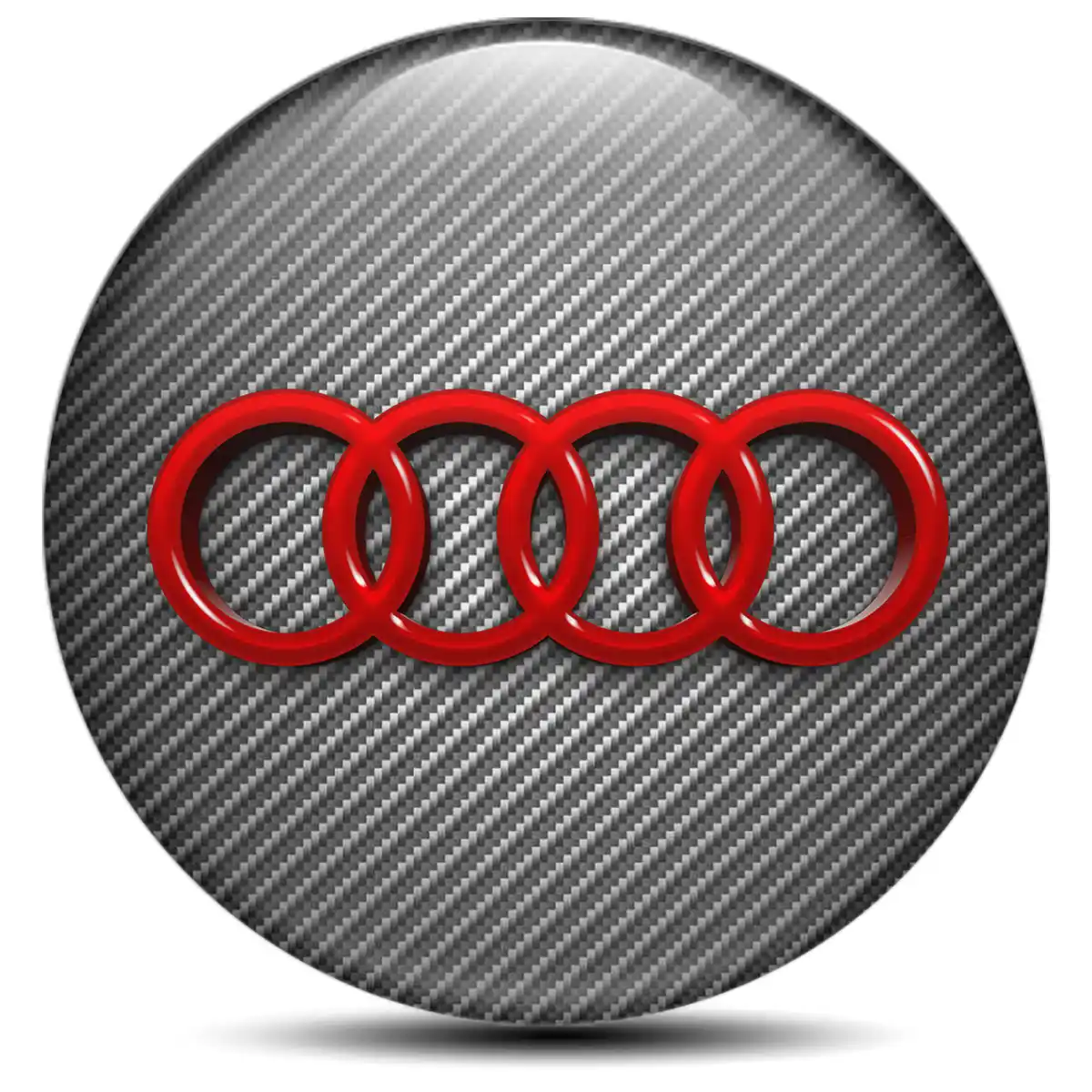 Audi Silicone Sticker Premium Quality