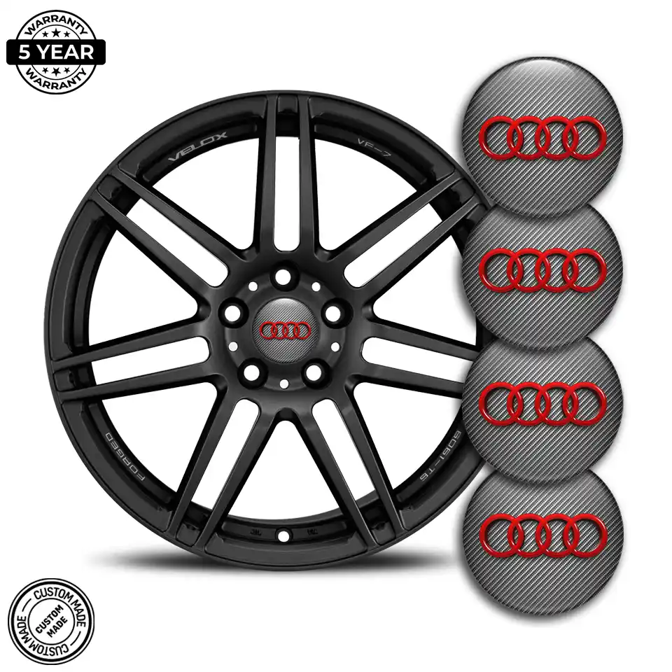 Audi Silicone Sticker Premium Quality