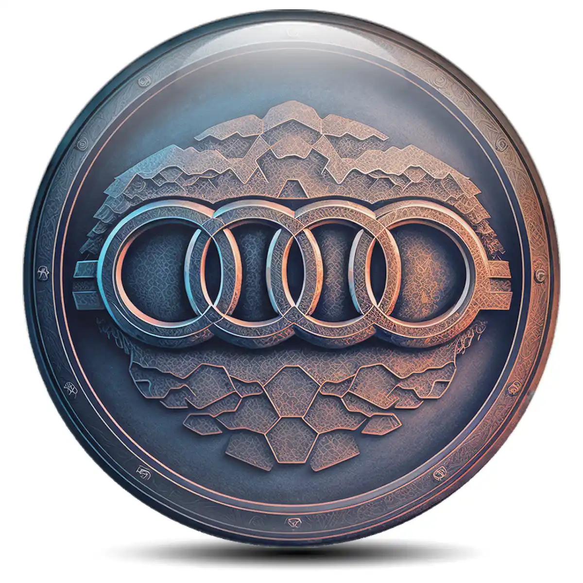 Audi Silicone Sticker Self-Adhesive Premium Edition
