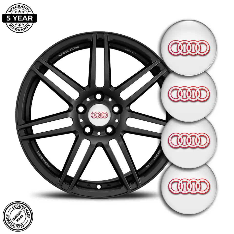 Audi Wheel Emblem Self-Adhesive Luxury Edition