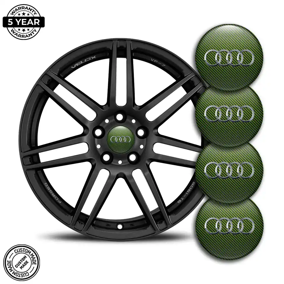 Audi Wheel Emblem Self-Adhesive Premium Edition