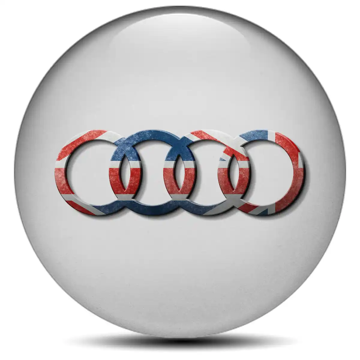 Audi Wheel Emblem Self-Adhesive Premium Resin