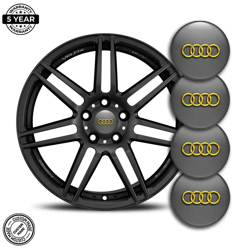 Audi Wheel Emblems Premium Quality