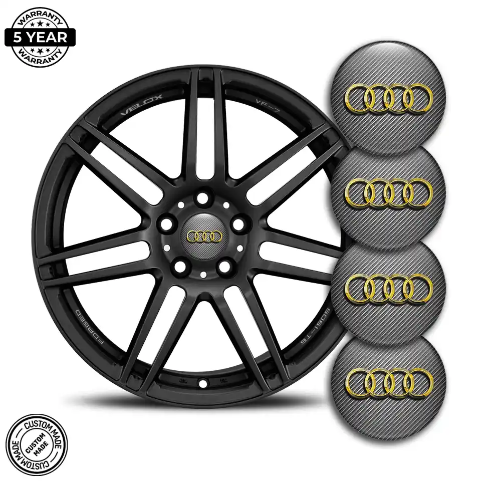 Audi Wheel Emblems Premium Resin