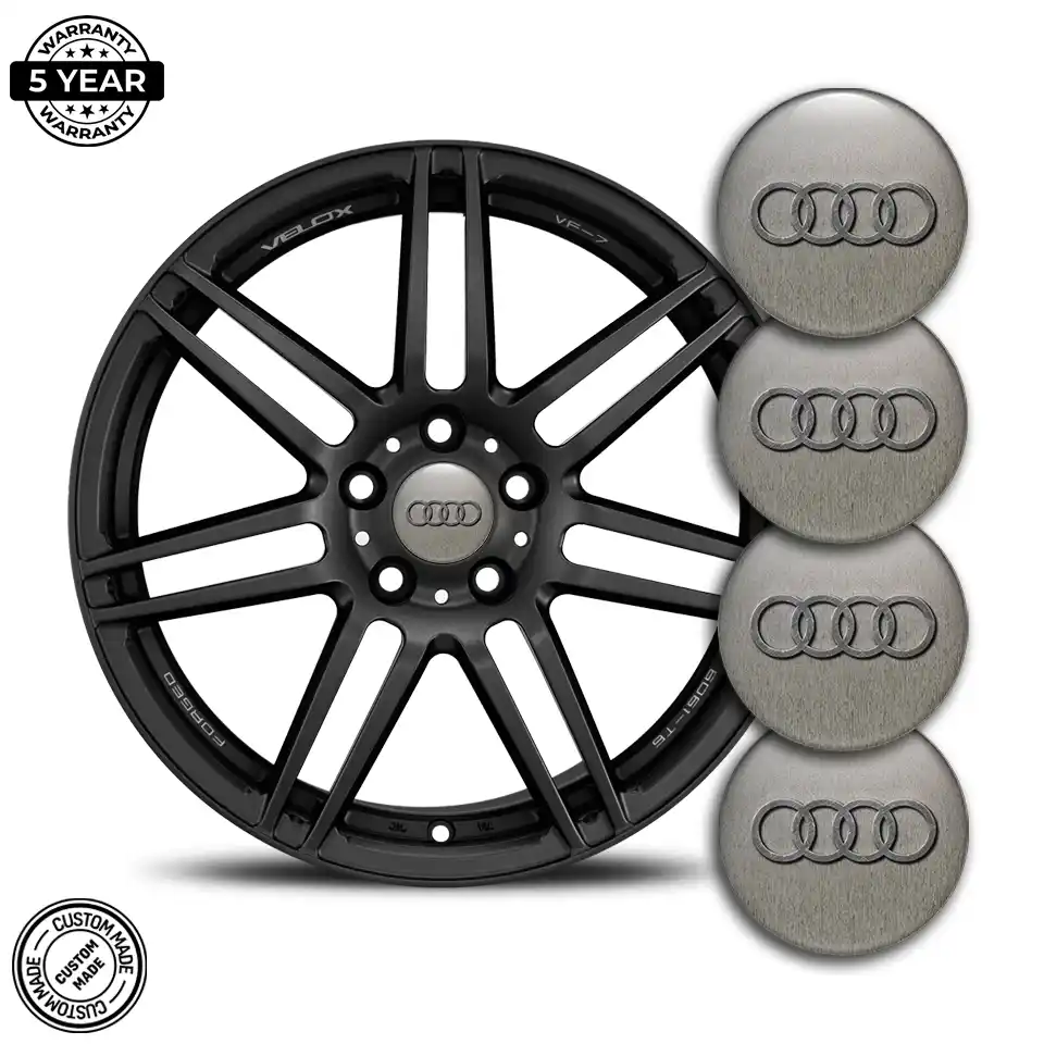 Audi Wheel Emblems Stylish Design