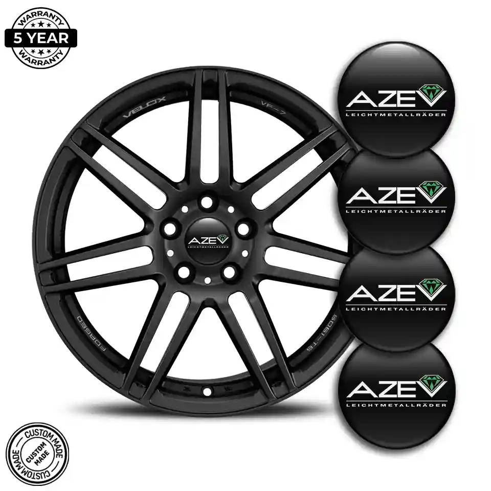 Azev Emblem Center Hub Cap Self-Adhesive Stylish Design