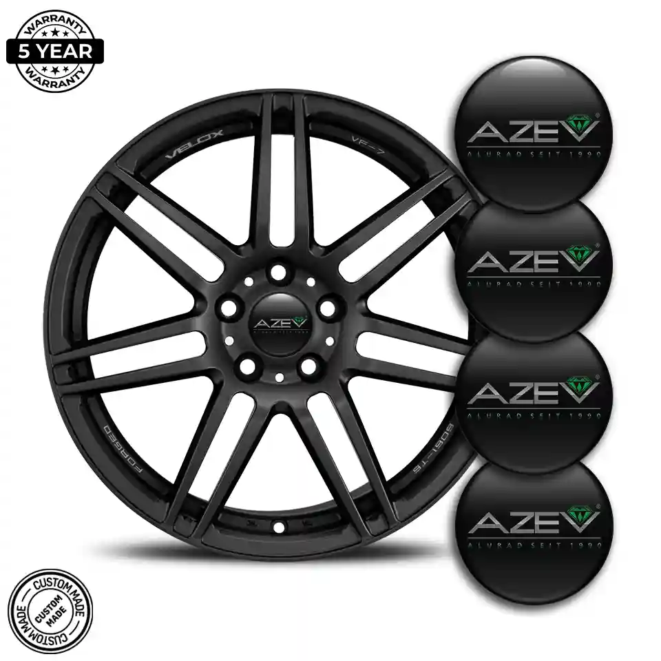 Azev Logo Silicone Emblem Self-Adhesive Stylish Design