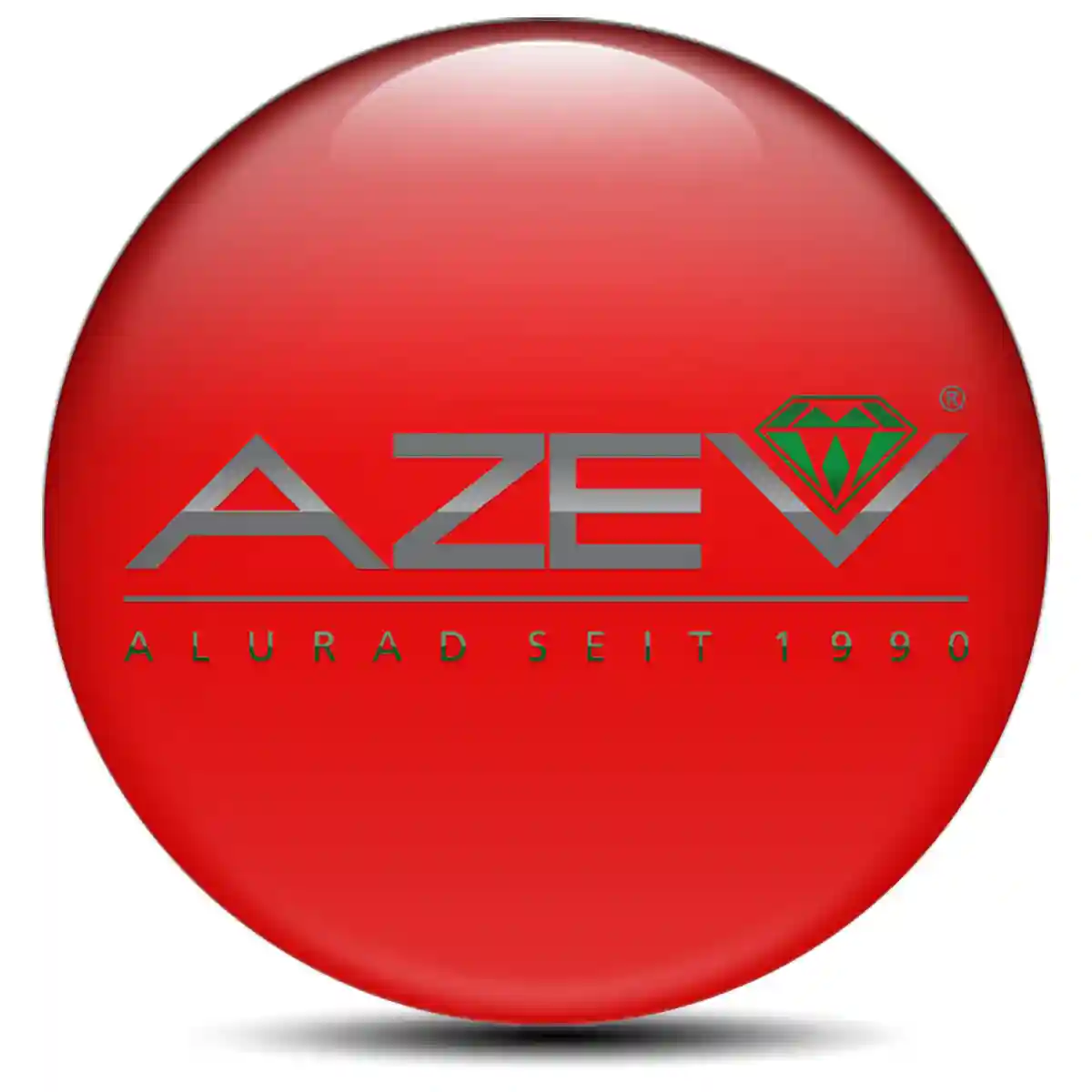 Azev Logo Silicone Sticker Stylish Design