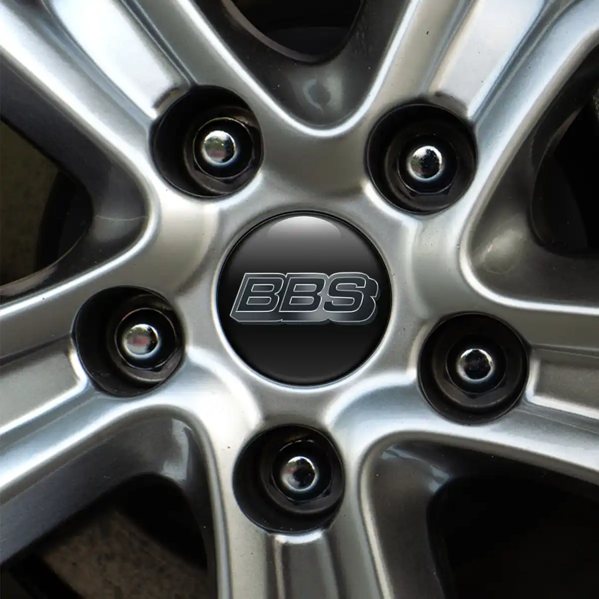 BBS Domed Sticker Self-Adhesive Stylish Design