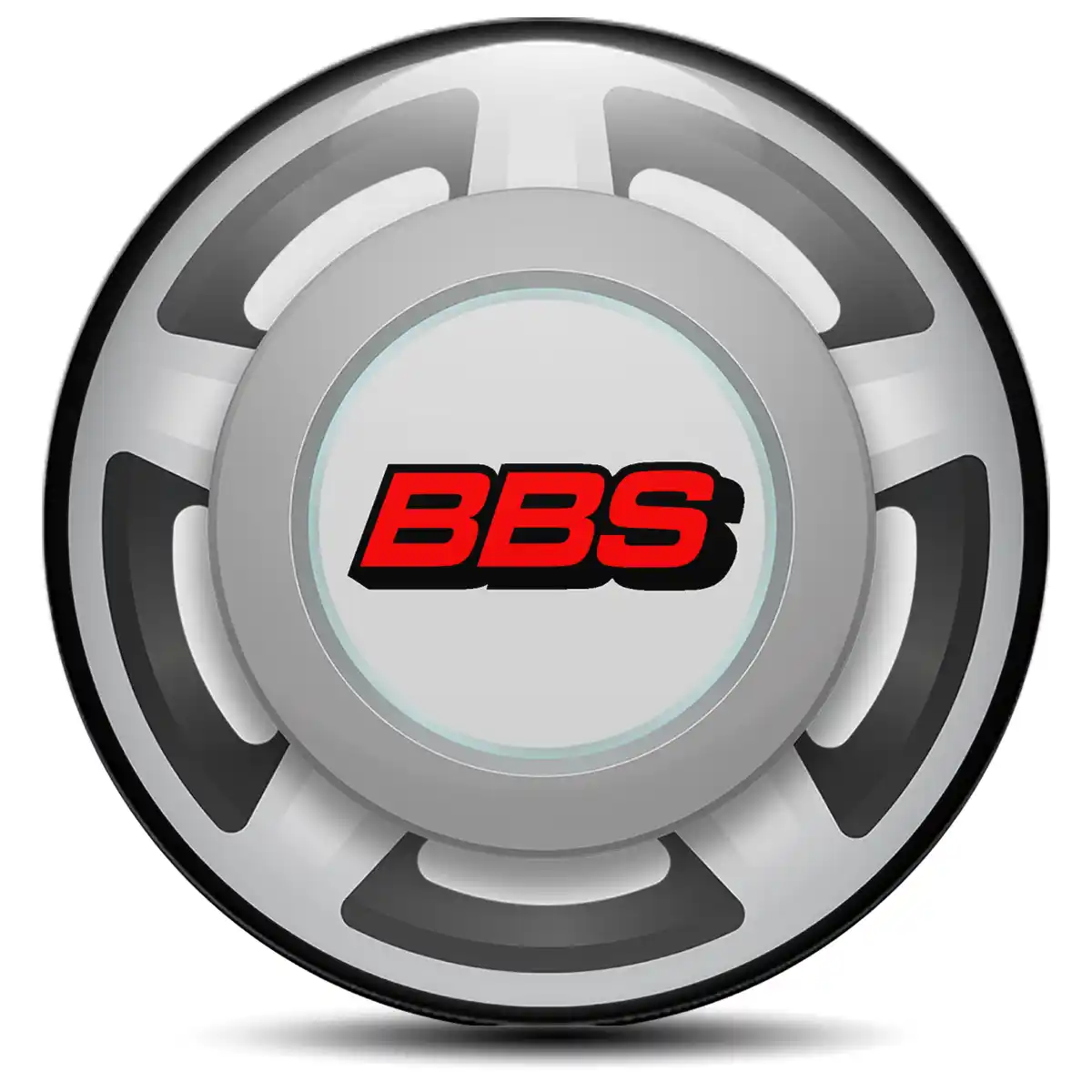 BBS Domed Sticker Stylish Design
