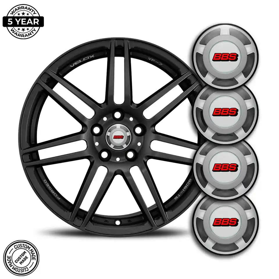 BBS Domed Sticker Stylish Design