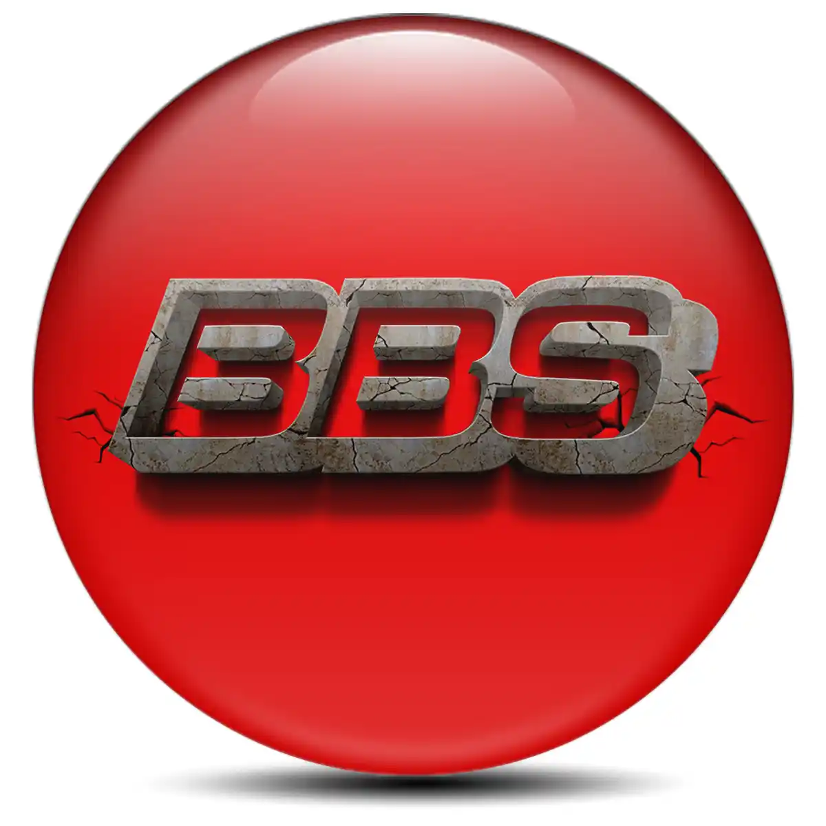 BBS Logo Silicone Badge High Quality