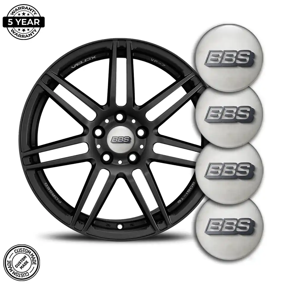 BBS Logo Silicone Badge Self-Adhesive Exterior Design