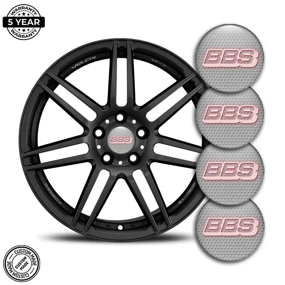 BBS Logo Silicone Badge Self-Adhesive High Quality