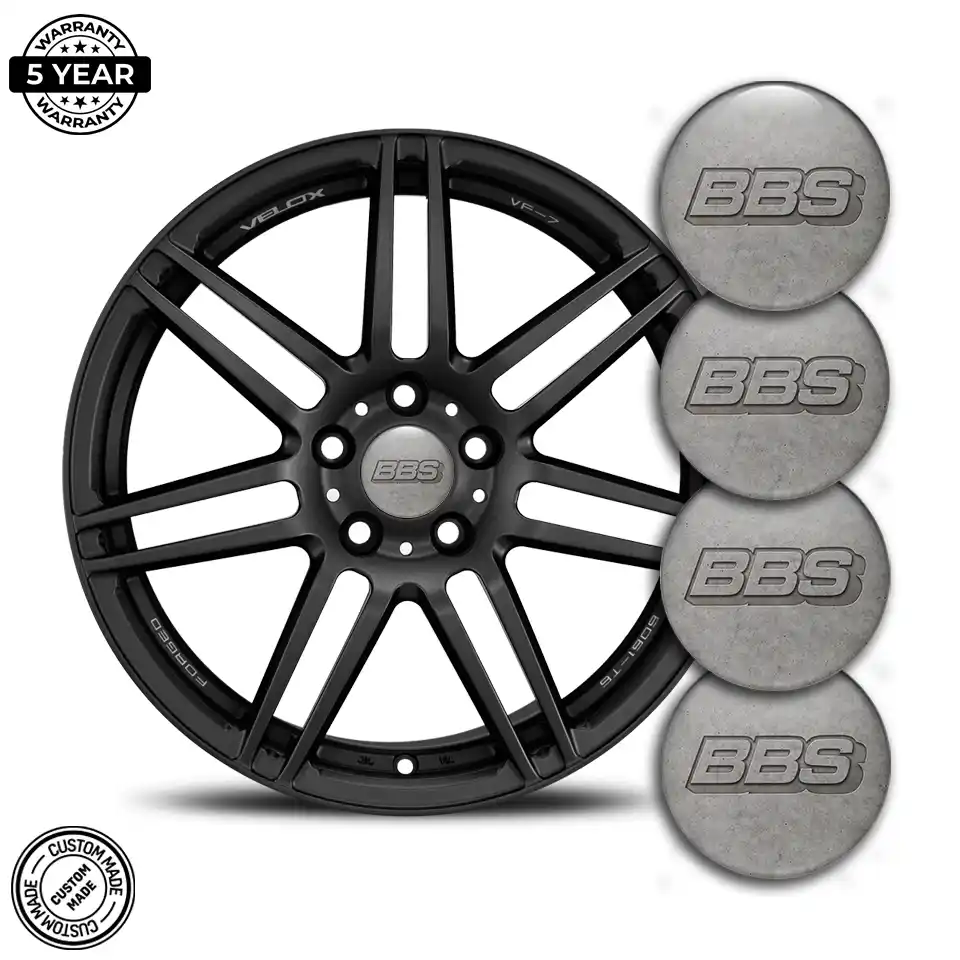 BBS Logo Silicone Badge Self-Adhesive Premium Resin