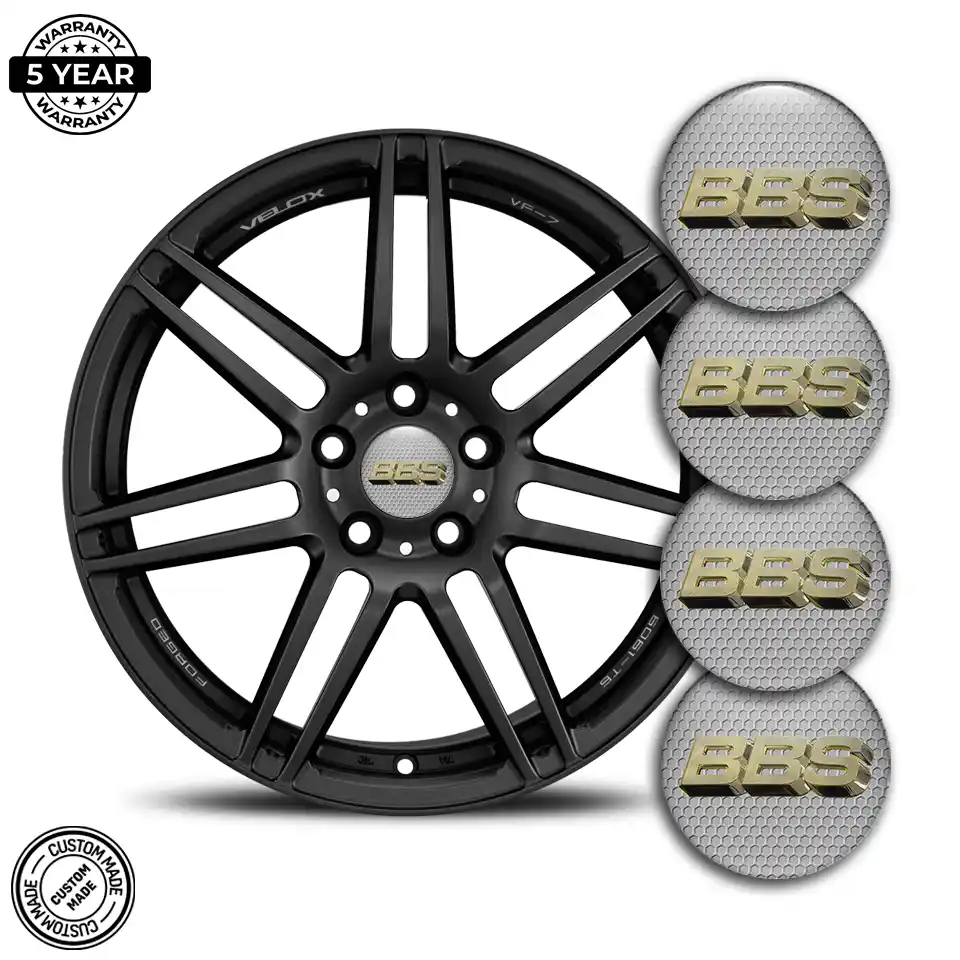 BBS Logo Silicone Emblem Premium Quality