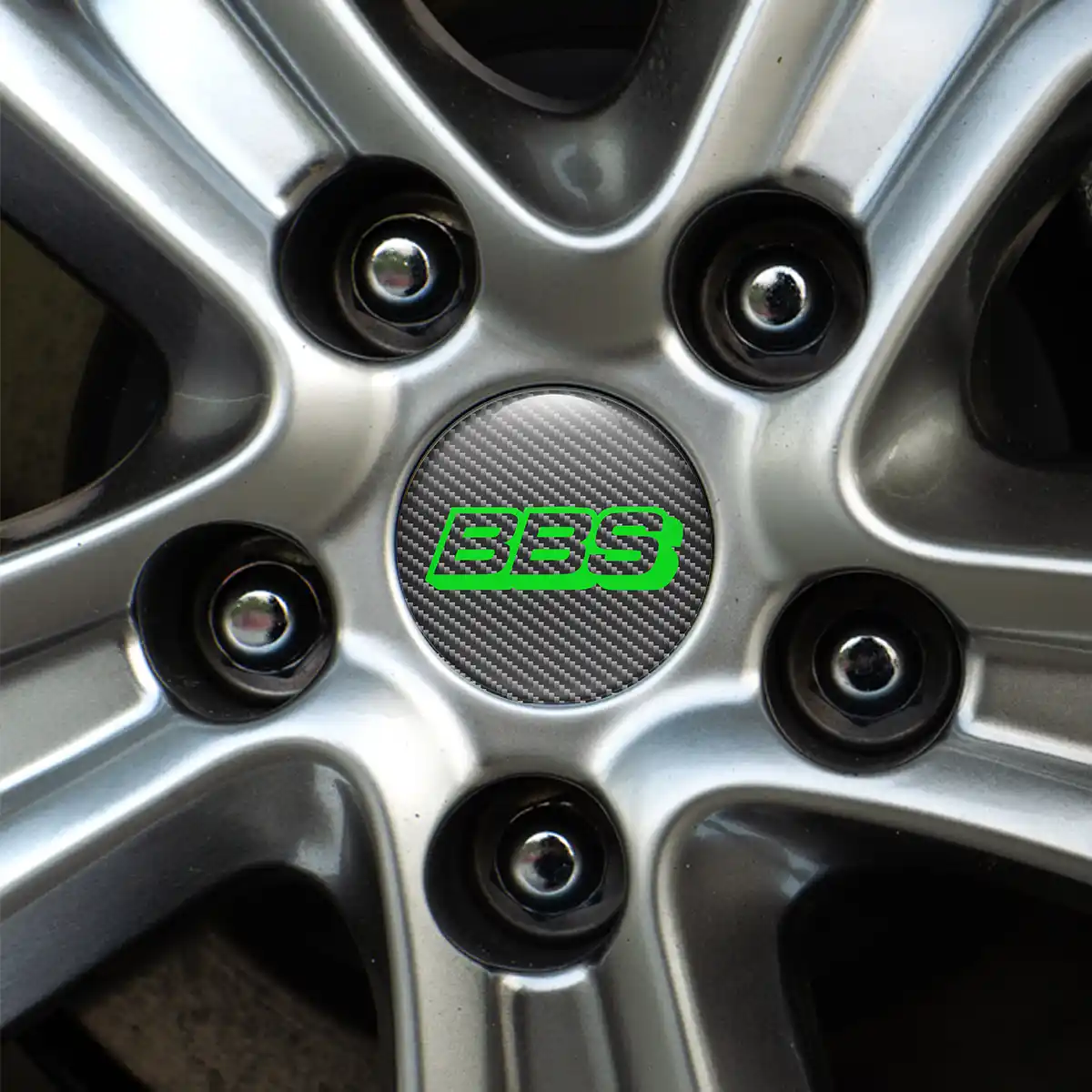 BBS Logo Silicone Emblem Self-Adhesive High Quality