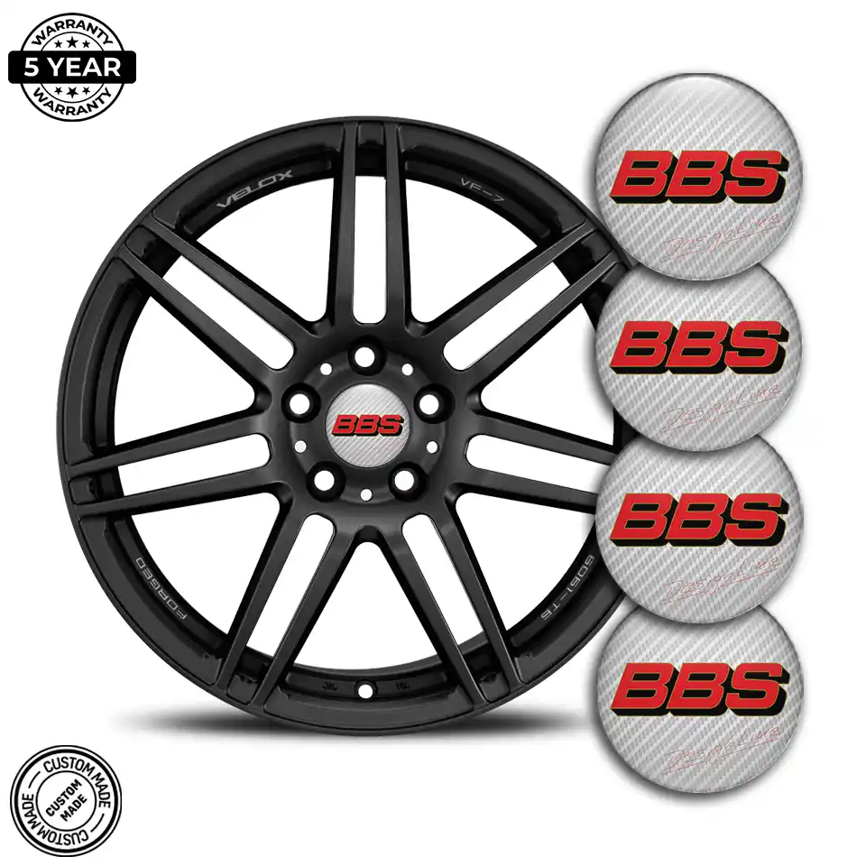 BBS Logo Silicone Emblem Self-Adhesive Interior Design