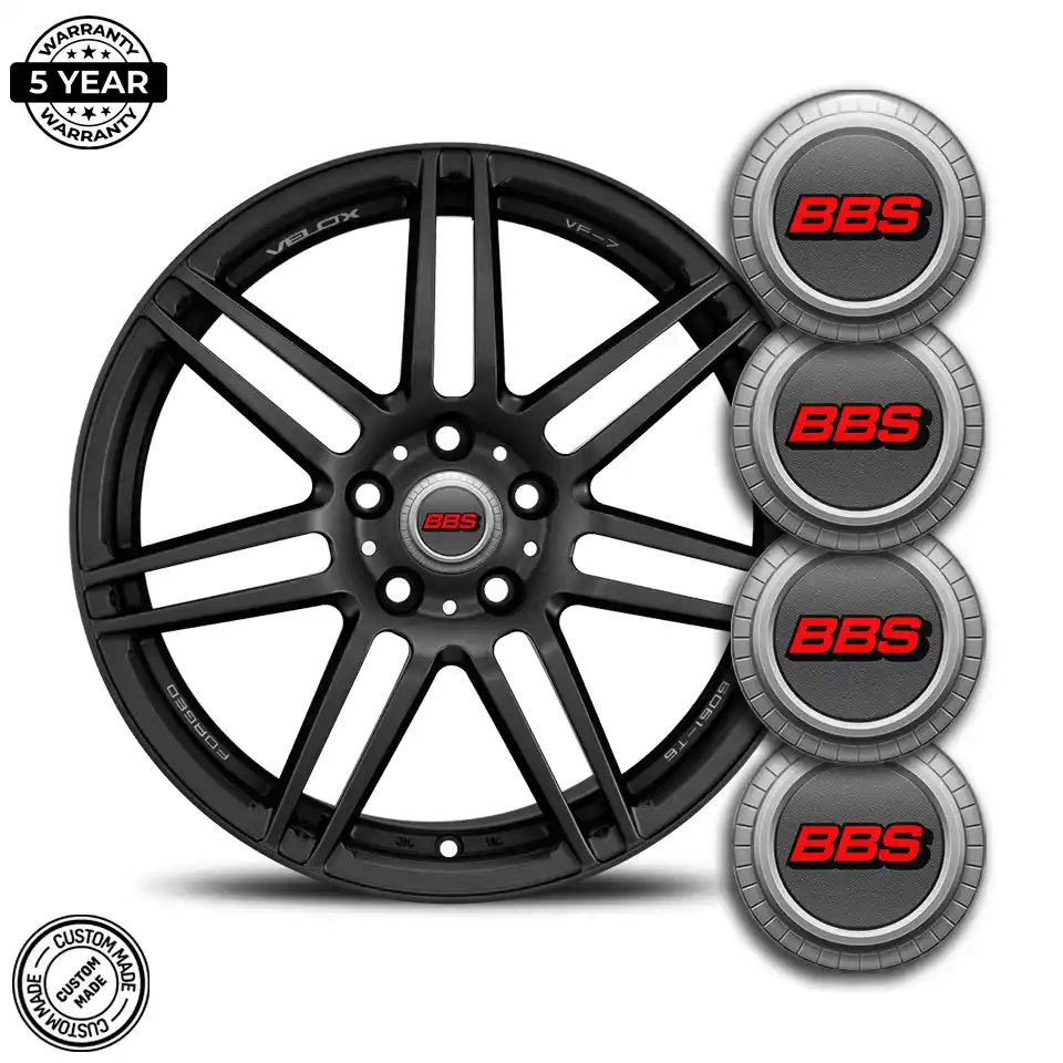 BBS Logo Silicone Emblem Self-Adhesive Premium Resin