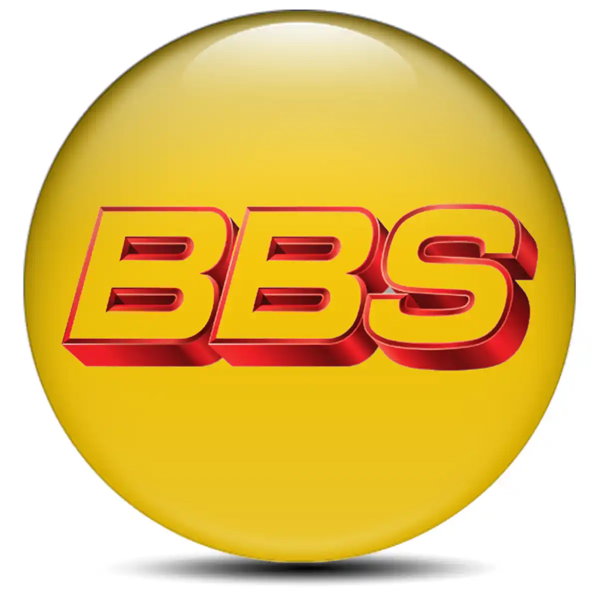 BBS Logo Silicone Emblem Self-Adhesive Stylish Design