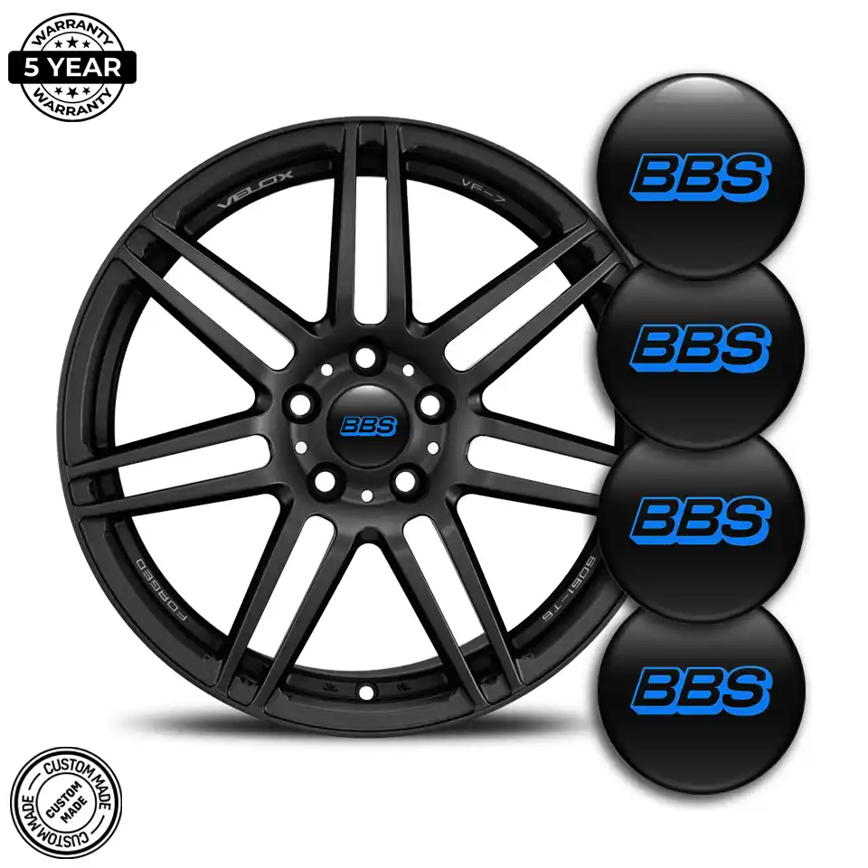 BBS Logo Silicone Sticker Premium Quality