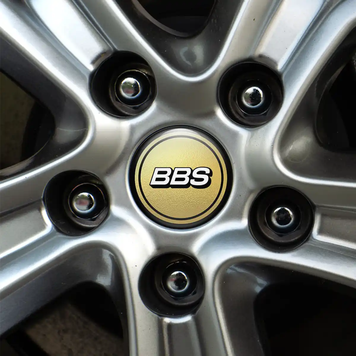 BBS Logo Silicone Sticker Self-Adhesive Luxury Edition