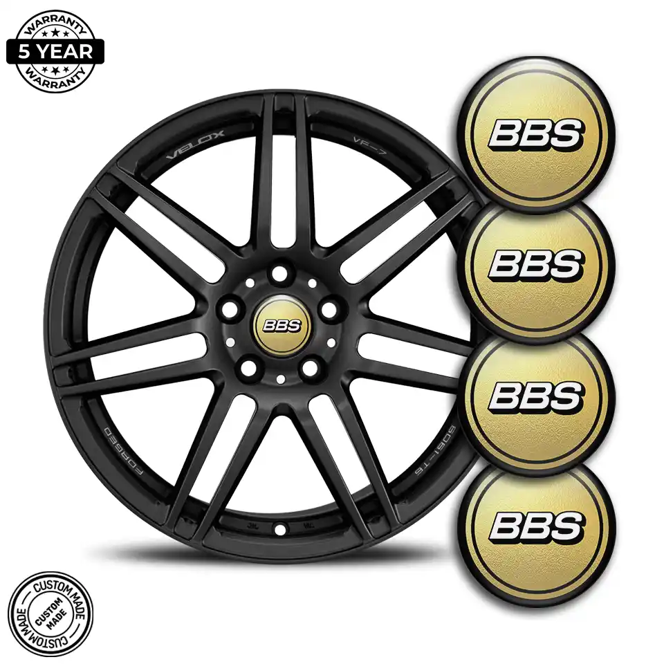 BBS Logo Silicone Sticker Self-Adhesive Luxury Edition