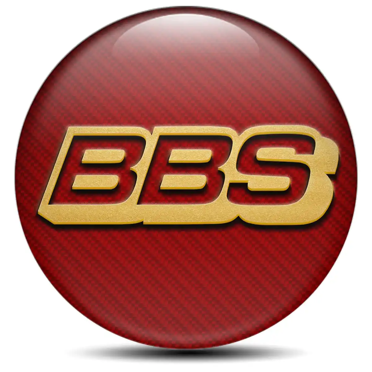 BBS Logo Silicone Sticker Self-Adhesive Stylish Design
