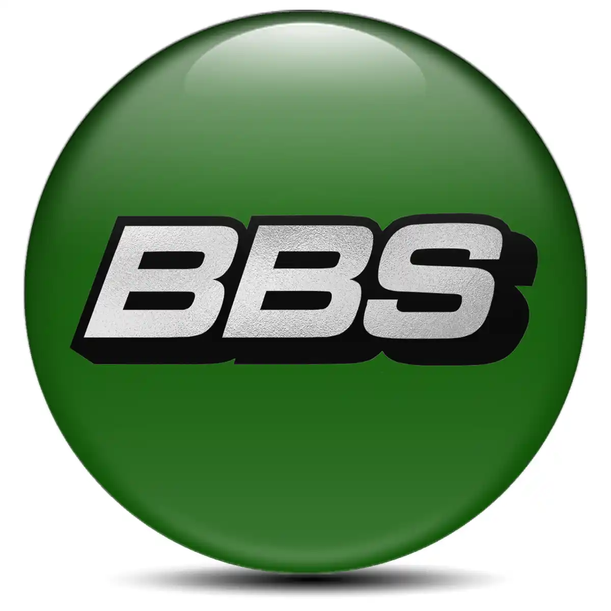 BBS Logo Silicone Sticker Stylish Design