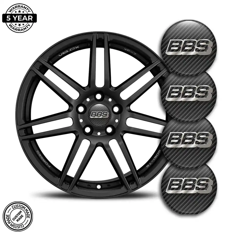 BBS Silicone Emblem Self-Adhesive Premium Quality