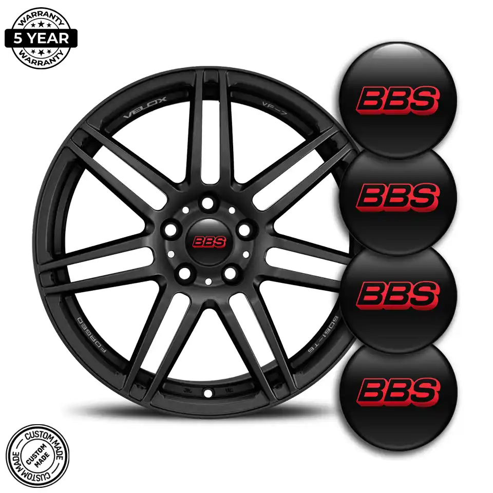 BBS Silicone Emblem Self-Adhesive Stylish Design