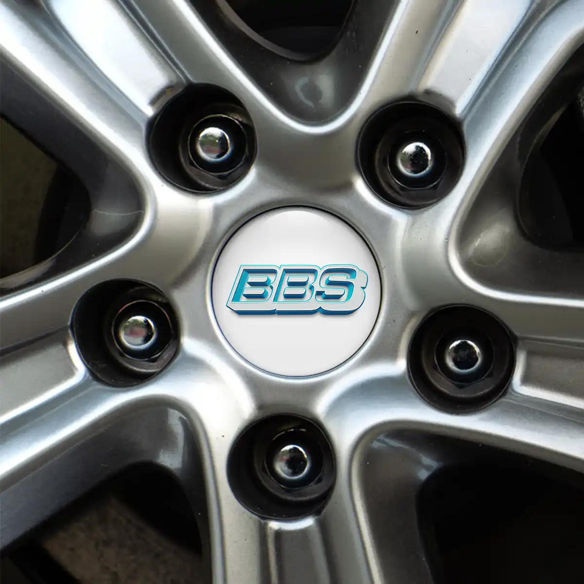 BBS Silicone Emblem Tuning Car