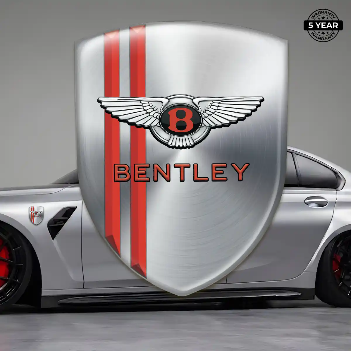 Bentley 3D Badge Sticker Interior Elegance