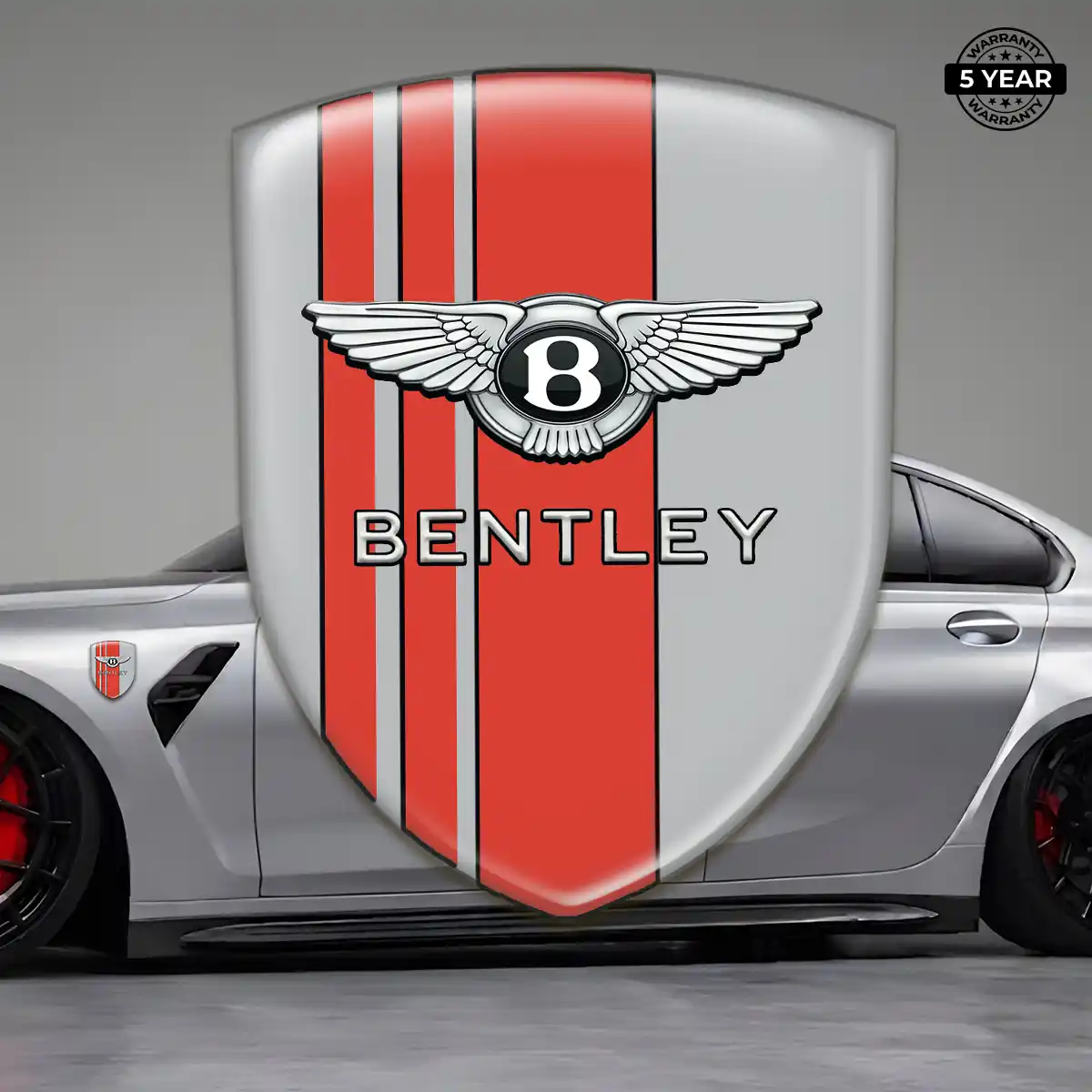 Bentley 3D Badge Sticker Premium Dome