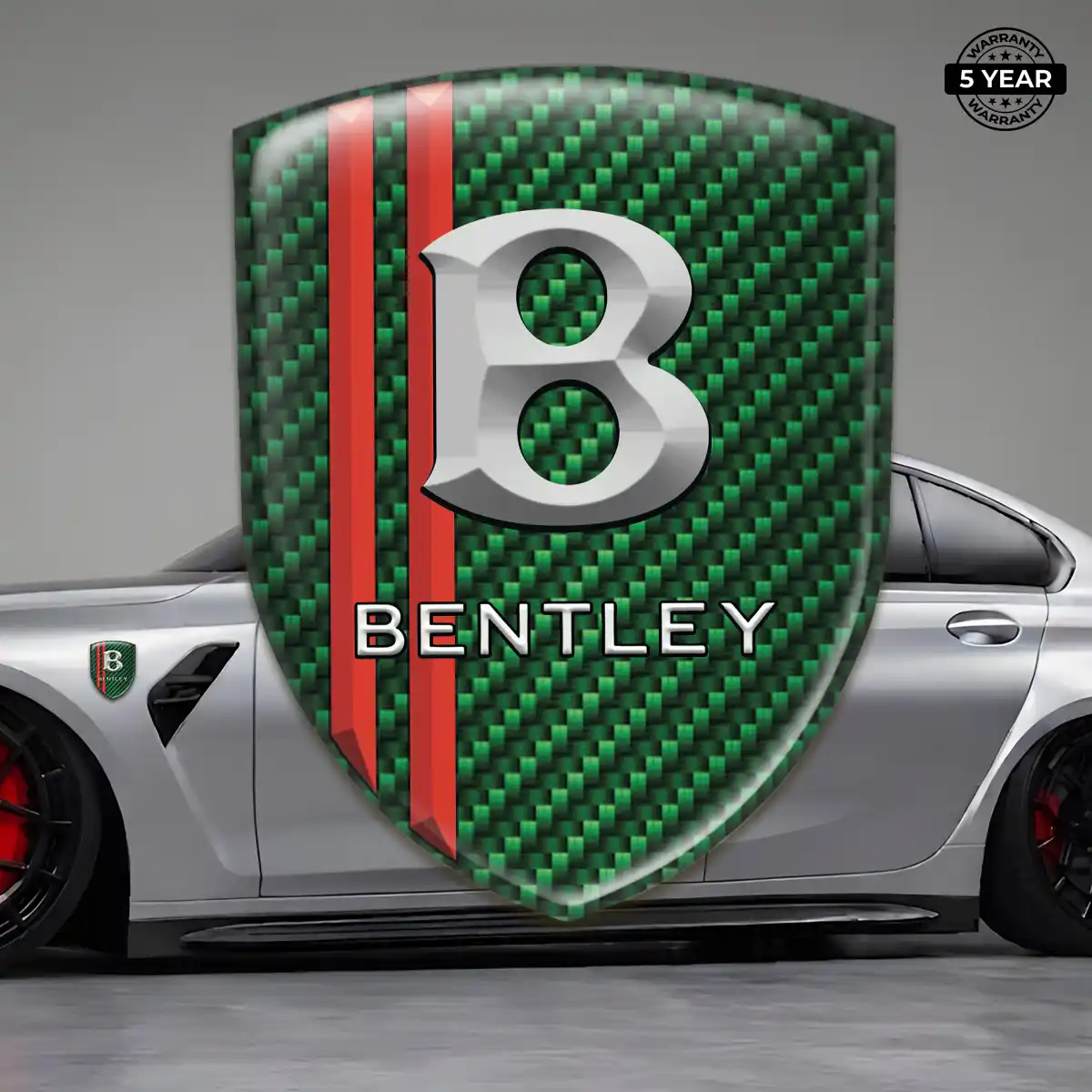 Bentley 3D Badge Sticker Sleek Style