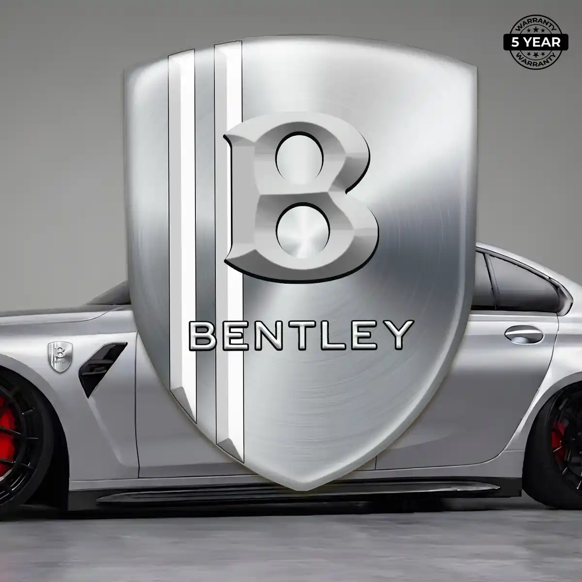 Bentley 3D Domed Sticker Refined Design