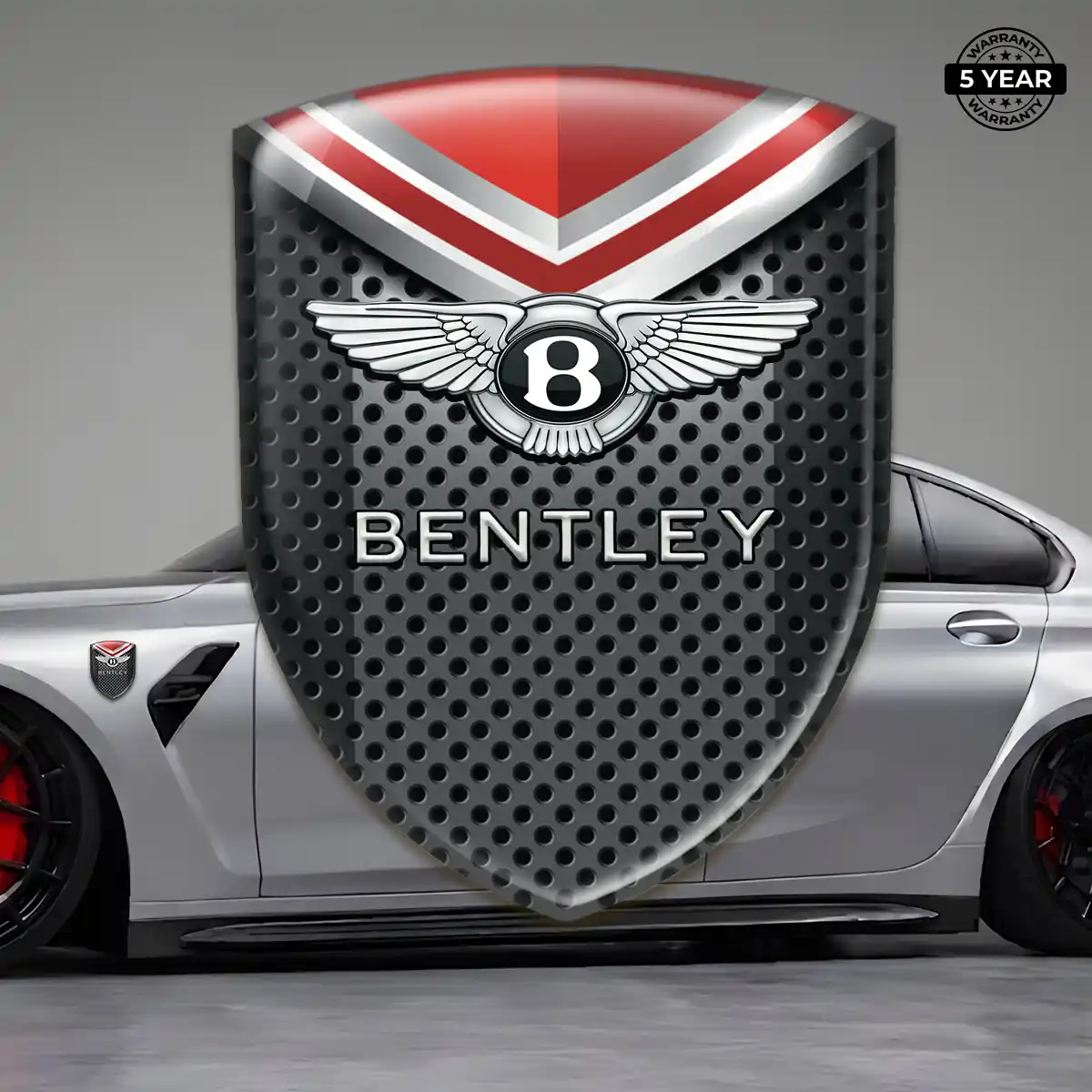 Bentley 3D Domed Sticker Street Tuning