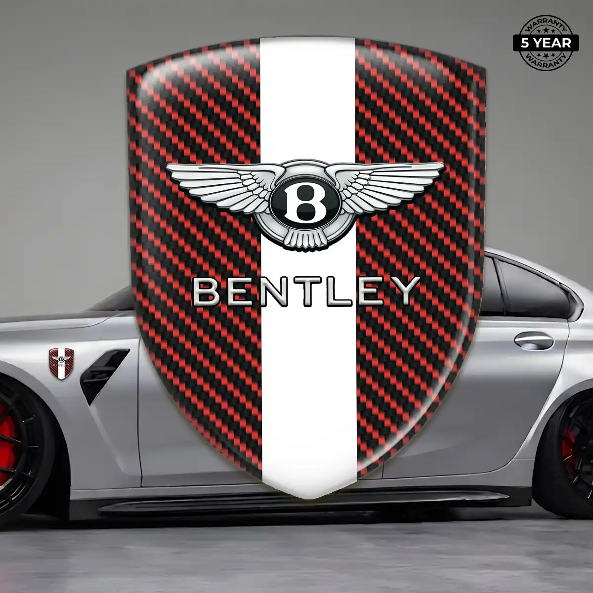 Bentley 3D Emblem Sticker Interior Elegance