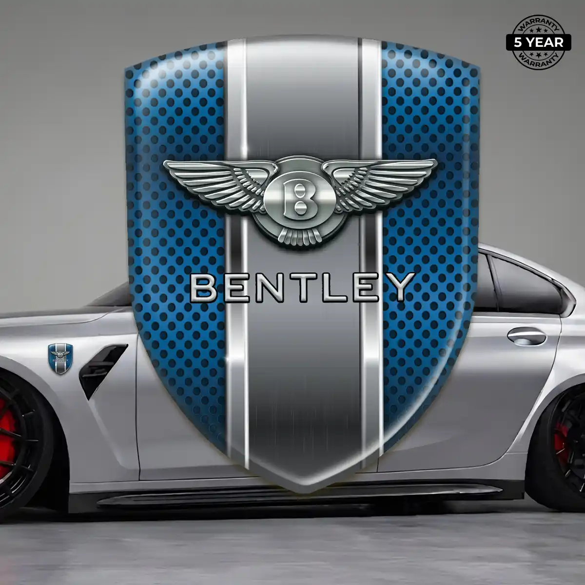 Bentley 3D Logo Sticker Cabin Style