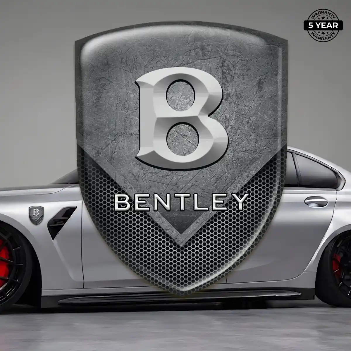 Bentley 3D Logo Sticker Interior Elegance