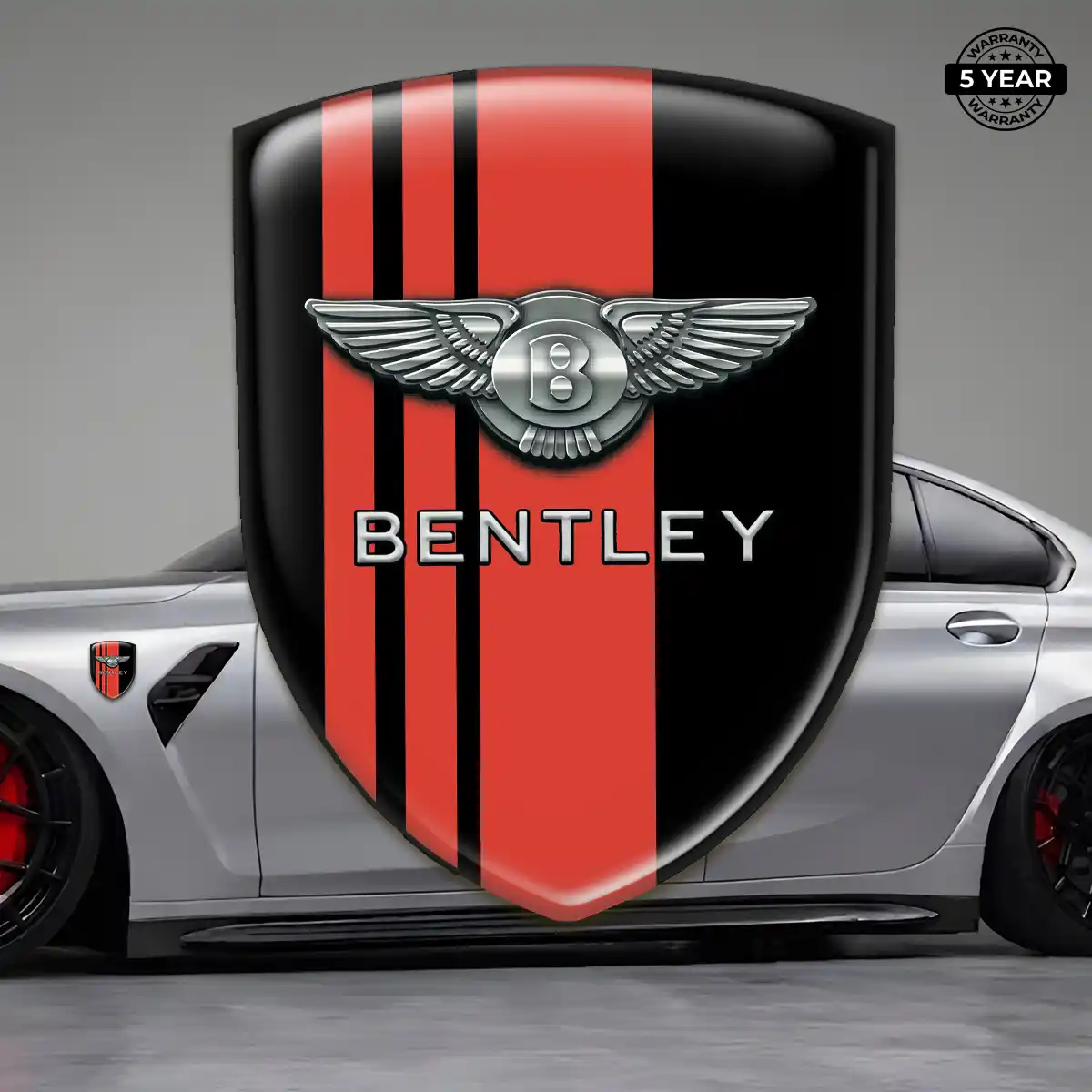 Bentley 3D Logo Sticker Performance Style