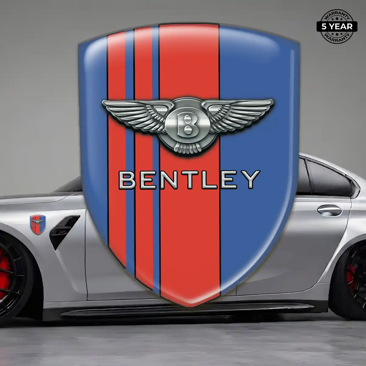 Bentley 3D Logo Sticker Premium Dome