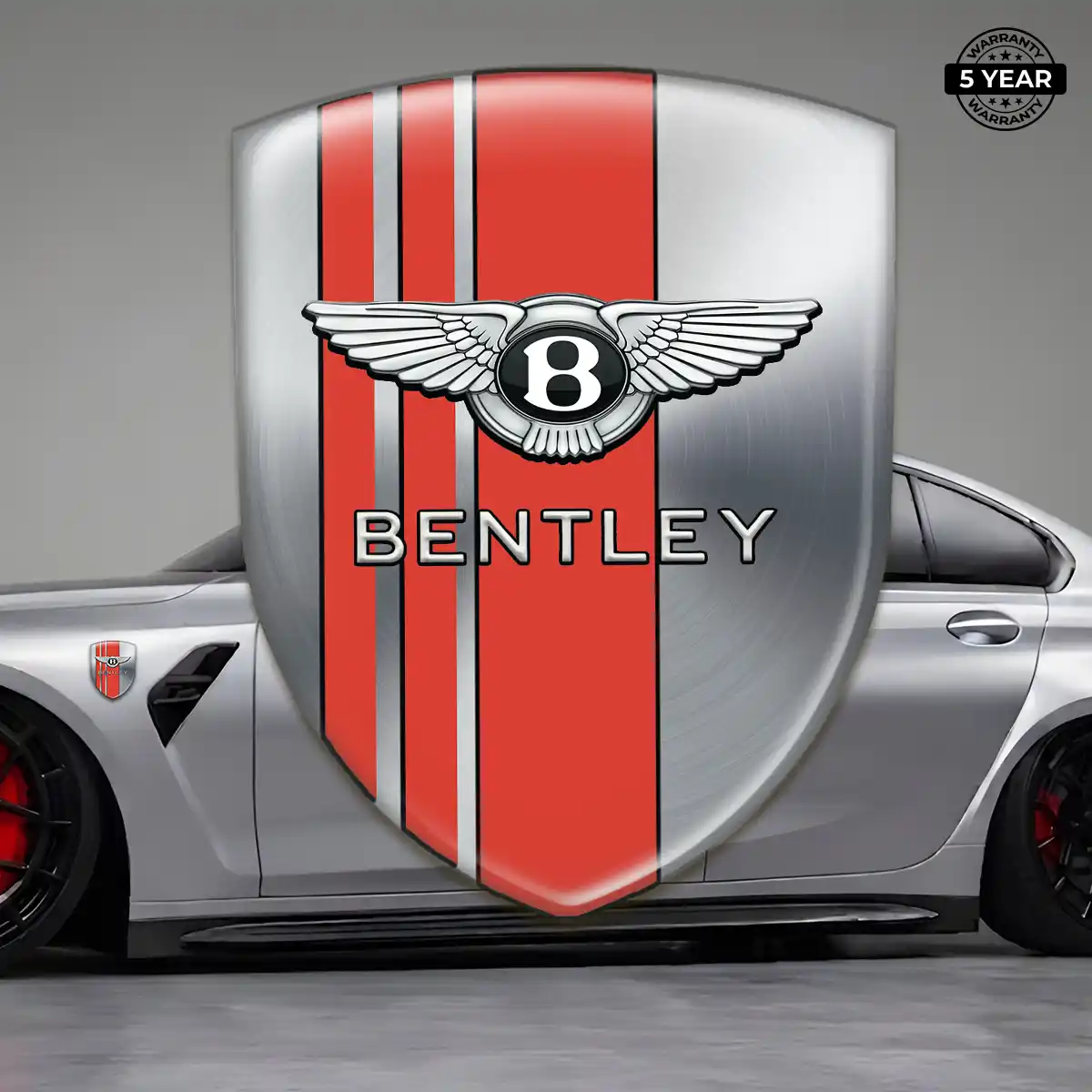 Bentley Automotive Emblem Sticker Cabin Style