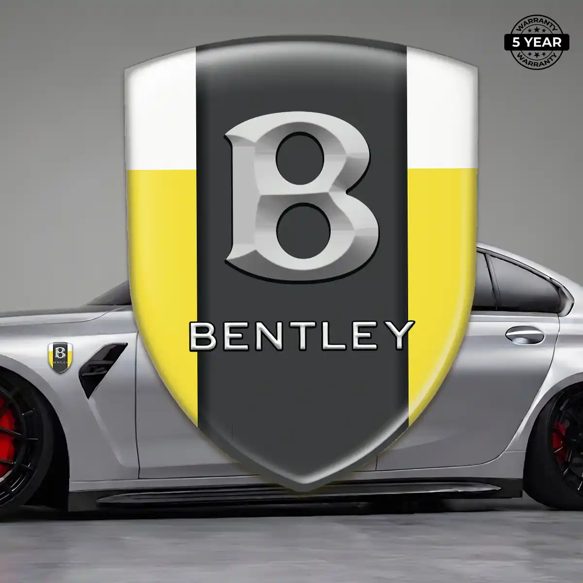 Bentley Automotive Emblem Sticker Interior Elegance