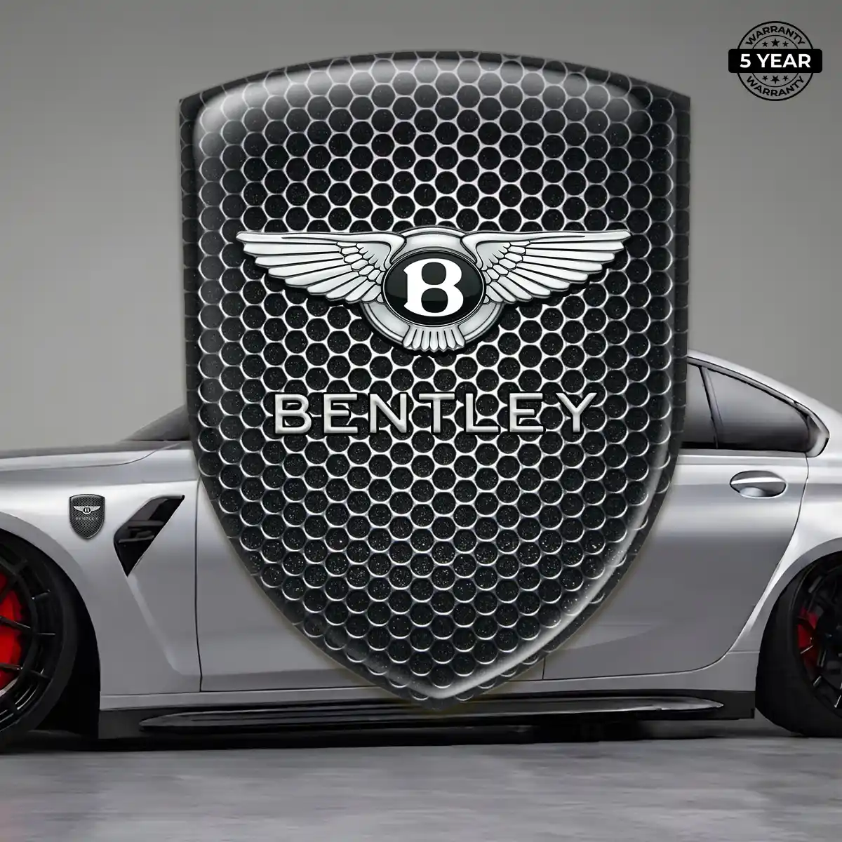 Bentley Automotive Emblem Sticker Premium Dome