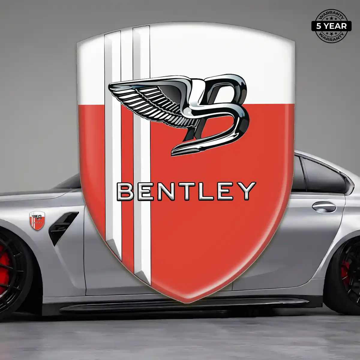 Bentley Automotive Emblem Sticker Resin Luxe